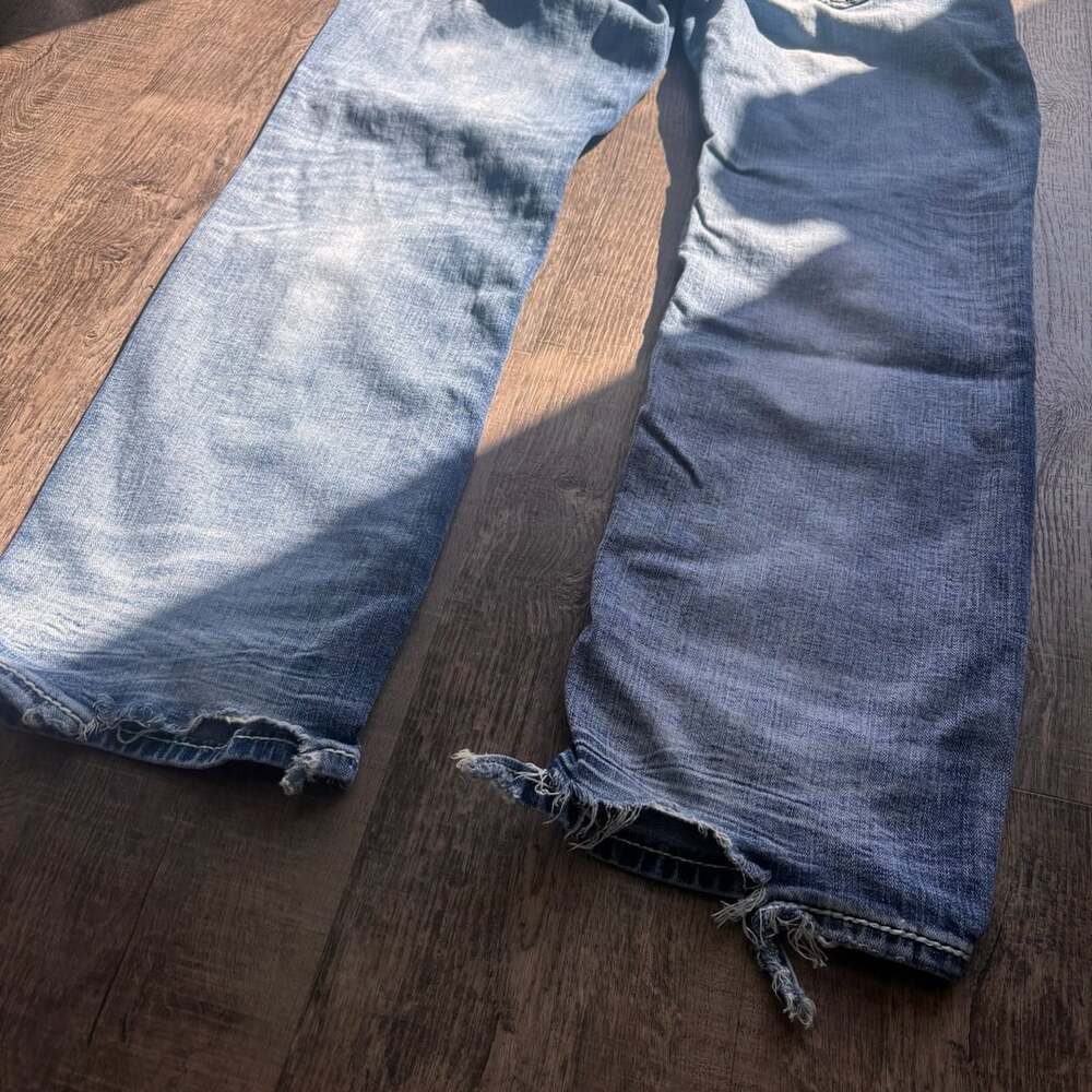 Rock Revival Cashem Alternative Straight Jeans Size 32 Light Blue - Picture 4 of 8